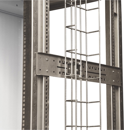 Attēls no Conteg 19"-Kabelpritsche zur vertikalen Kabelführung