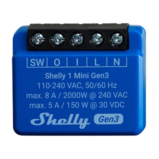 Picture of Shelly 1 Mini Gen3 Controller, WiFi/Bluetooth
