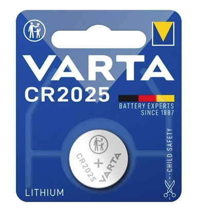 Attēls no CR2025 baterijas Varta litija 6025 iepakojumā 1 gb.