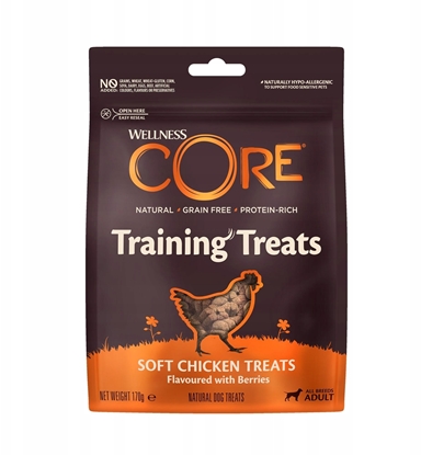 Picture of Crave Core Training Treats, przysmak, dla psów dorosych, kurczak i jagody, 170g