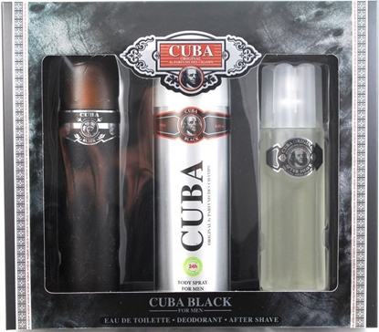 Изображение Cuba Black Zestaw dla mczyzn EDT 100ml + 100ml Woda po goleniu + 200ml deodorant