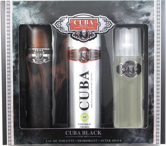Изображение Cuba Black Zestaw dla mczyzn EDT 100ml + 100ml Woda po goleniu + 200ml deodorant