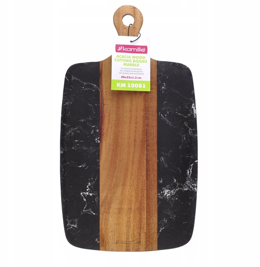Изображение Cutting board wood + plastic 40 × 22 × 1.3 cm, 10081, KAMILLE