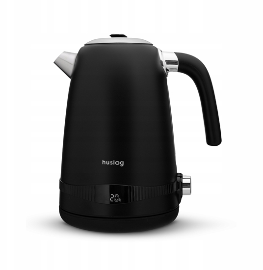 Изображение Czajnik Memflow Huslog czajnik retro z regulacj temperatury czarny 1,7L 2200W