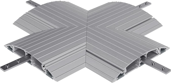 Picture of Dataflex Addit cable protector, cross-connection 472, silver