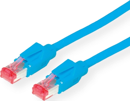 Picture of Dätwyler DÄTWYLER Patchkabel Kat.6 (Class E) S/FTP, CU 7702 flex LSOH, Hirose TM21, blau, 1 m