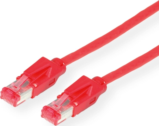Picture of Dätwyler DÄTWYLER Patchkabel Kat.6 (Class E) S/FTP, CU 7702 flex LSOH, Hirose TM21, rot, 0,5 m