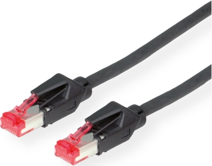 Attēls no Dätwyler DÄTWYLER Patchkabel Kat.6 (Class E) S/FTP, CU 7702 flex LSOH, Hirose TM21, schwarz, 20 m