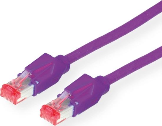 Picture of Dätwyler DÄTWYLER Patchkabel Kat.6 (Class E) S/FTP, CU 7702 flex LSOH, Hirose TM21, violett, 15 m
