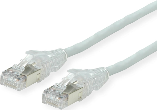 Picture of Dätwyler DÄTWYLER Patchkabel Kat.6A (Class EA) S/FTP, CU 7702 flex LSOH, AMP v2, gekreuzt, grau, 3 m