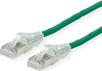 Attēls no Dätwyler DÄTWYLER Patchkabel Kat.6A (Class EA) S/FTP, CU 7702 flex LSOH, AMP v2, grün, 15 m