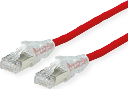 Attēls no Dätwyler DÄTWYLER Patchkabel Kat.6A (Class EA) S/FTP, CU 7702 flex LSOH, AMP v2, rot, 0,5 m