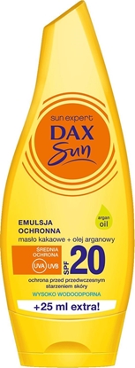 Picture of dax cosmetics Dax Sun Emulsja do Opalania z Masem Kakaowym i Olejem Arganowym SPF 20 175 ml