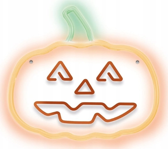 Picture of Dekoracja witeczna Forever Light Neon LED dynia cienny na USB 25x32,5x1,6cm halloween
