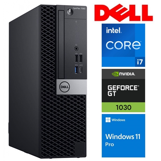 Picture of DELL 7060 SFF i7-8700 16GB 512SSD M.2 NVME GT1030 2GB WIN11Pro