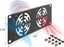 Picture of Delock 10″ 2U Rack Cover for 2 fans 80 x 80 mm dark grey