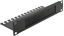 Picture of Delock 10″ Cable Management Brush Strip with Cable Support Plate 1U black