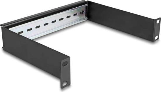 Picture of Delock 10″ DIN rail Panel 1U black