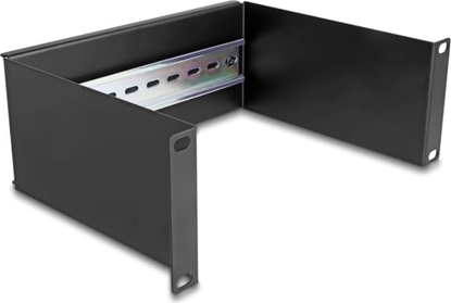 Picture of Delock 10″ DIN rail Panel 2U black