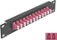 Attēls no Delock 10″ Fiber Optic Patch Panel 12 Port LC Duplex violet 1U black
