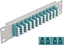 Attēls no Delock 10″ Fiber Optic Patch Panel 12 Port LC Quad aqua 1U grey