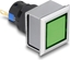 Picture of Delock 16 mm Plastic Indicator Light green / solder connection / square