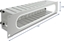 Attēls no Delock 19″ 2U Cable Management Routing Panel with opening and edge protection grey