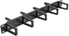 Picture of Delock 19″ Cable Management Routing Panel both sides with 9 hooks (5 x vertical, 4 x 45° inclined) 1U black