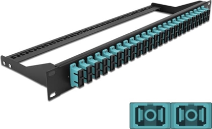 Attēls no Delock 19″ Fibre Patch Panel 24 port SC Duplex aqua