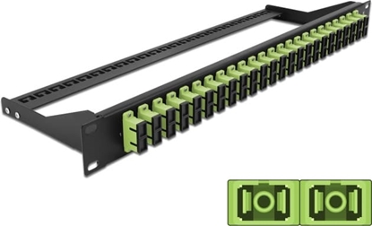 Attēls no Delock 19″ Fibre Patch Panel 24 port SC Duplex limegreen