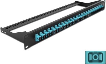 Attēls no Delock 19″ Fibre Patch Panel 24 port SC Simplex aqua