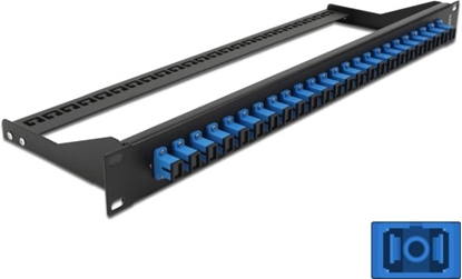 Attēls no Delock 19″ Fibre Patch Panel 24 port SC Simplex blue