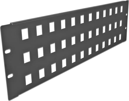 Изображение Delock 19″ Keystone Patch Panel 48 port 3U black