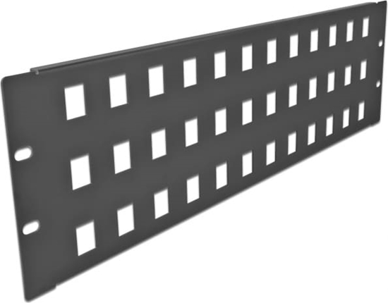 Изображение Delock 19″ Keystone Patch Panel 48 port 3U black