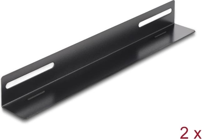 Picture of Delock 19″ Mounting Bracket for network cabinet 300 x 40 mm 2 pieces
