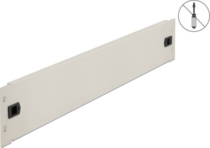 Изображение Delock 19″ Network Cabinet Blind Cover tool free 2U grey