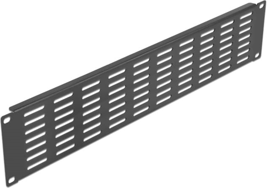 Изображение Delock 19″ Network Cabinet Panel with ventilation slots horizontal 2U black