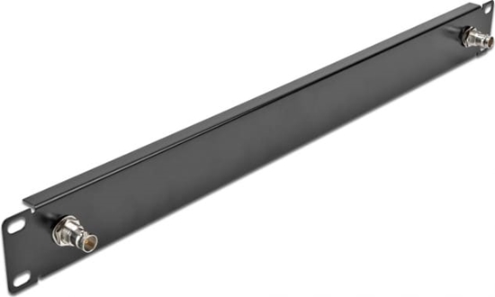 Picture of Delock 19″ Panel with 2 x BNC jack 1U black