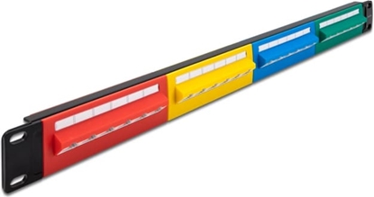 Изображение Delock 19″ Patch Panel 24 port Cat.5e 1U coloured