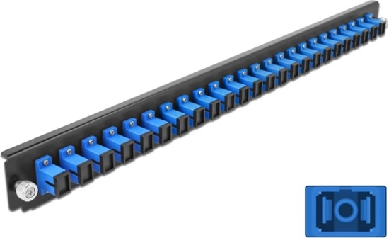 Picture of Delock 19″ Splice Box Front Panel 24 port SC Simplex blue