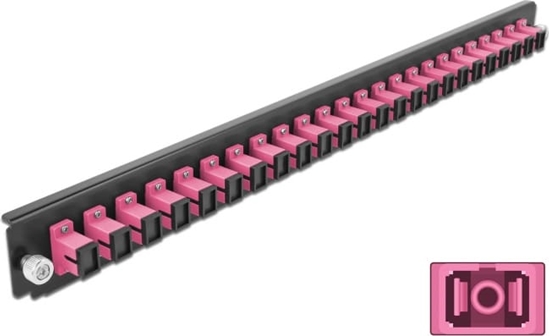 Picture of Delock 19″ Splice Box Front Panel 24 port SC Simplex violet