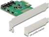 Picture of Delock 2 port SATA PCI Express x1 Card with RAID