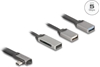 Picture of Delock 2 Port USB Hub including SD and Micro SD Card Reader with USB Type-C™ connector