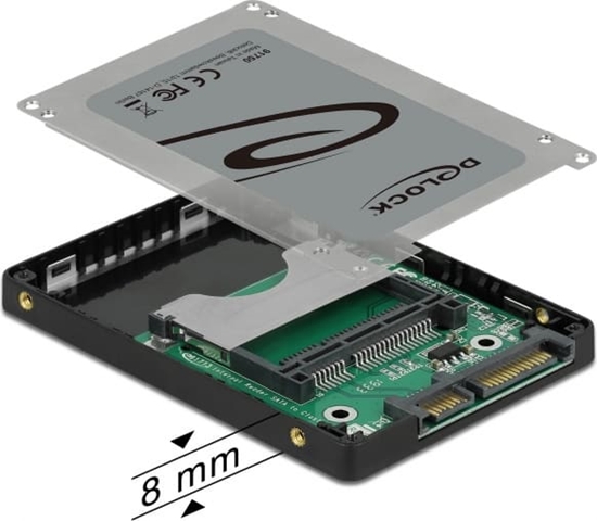 Picture of Delock 2.5″ SATA Card Reader for CFast memory cards