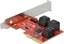 Attēls no Delock 6 port SATA PCI Express x4 Card - Low Profile Form Factor