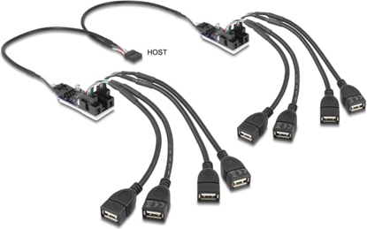 Attēls no Delock 8 Port USB 2.0 Hub