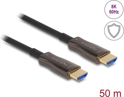 Attēls no Delock Active Optical HDMI Cable with metal armouring 8K 60 Hz 50 m
