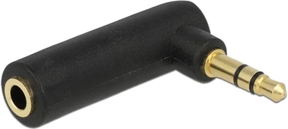 Attēls no Delock Adapter Audio Stereo Jack 3.5 mm 3 Pin male > female angled