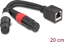 Attēls no Delock Adapter Cable RJ45 jack to 2 x XLR 3 pin jack black 20 cm