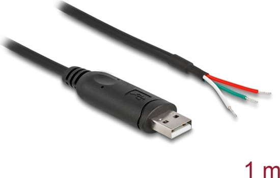 Picture of Delock Adapter Cable USB 2.0 Type-A to Serial RS-485 with 3 x open wire ends 1 m